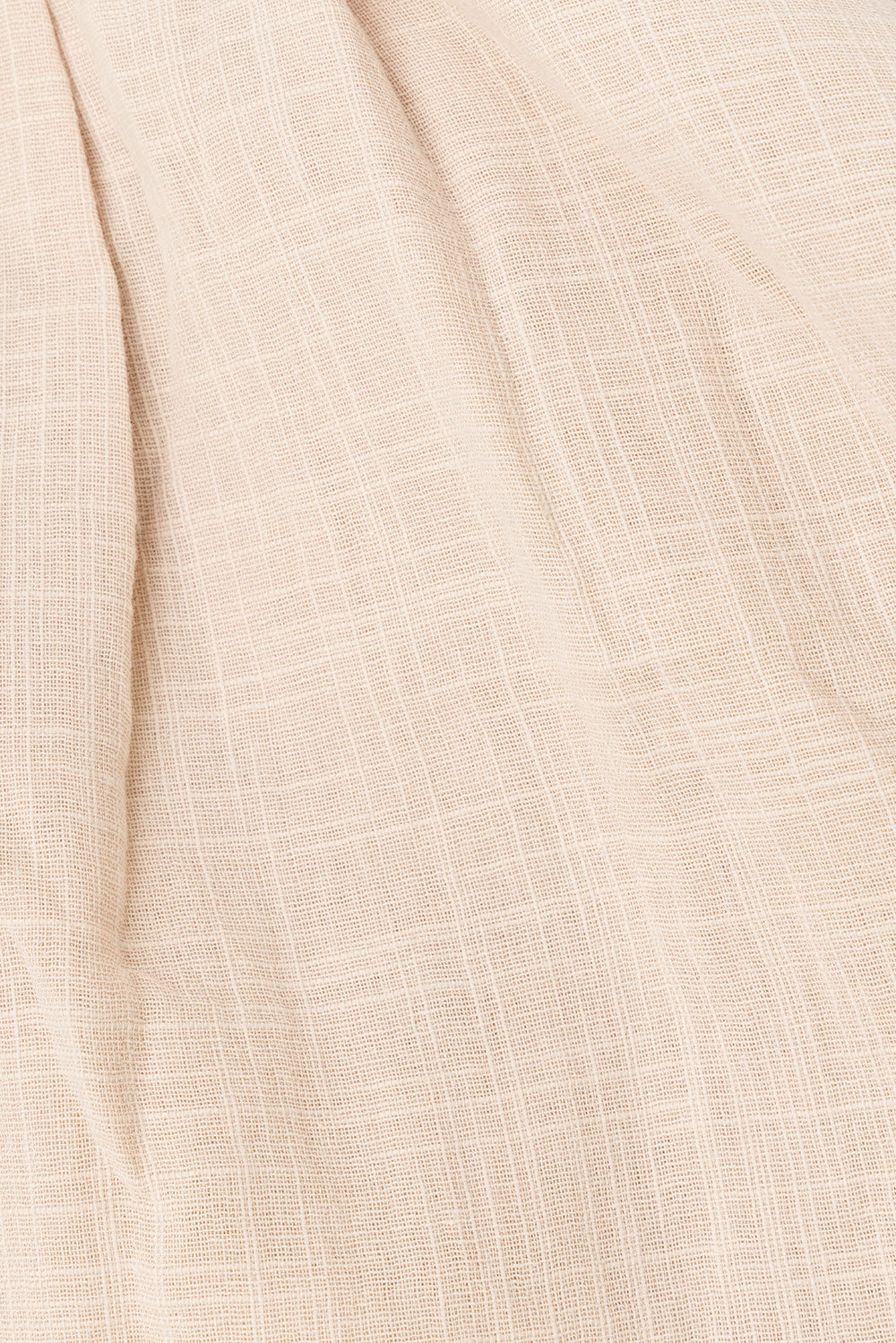 Taupe Strapless Tie Mini Juliet Dress