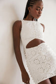 Marsielle Cutout Mini Dress - White