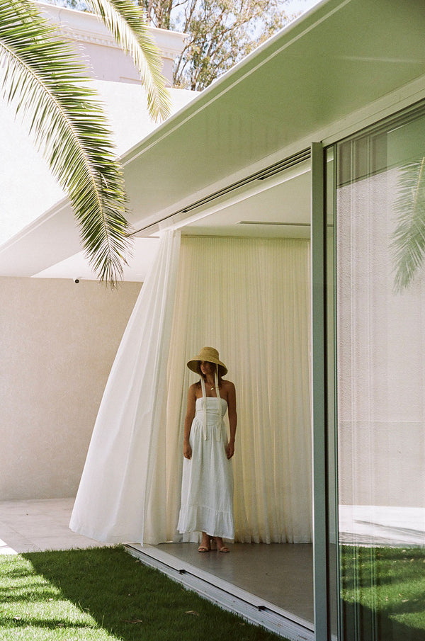 Kenna Strapless Maxi Dress - White