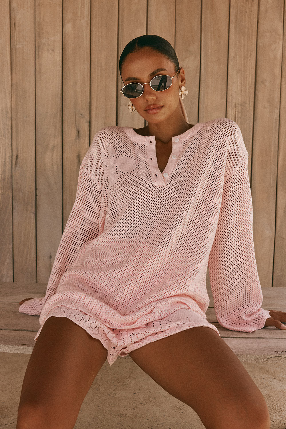 Milana Knit Top - Pink