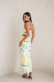 Pluto Midi Skirt - Green Yellow