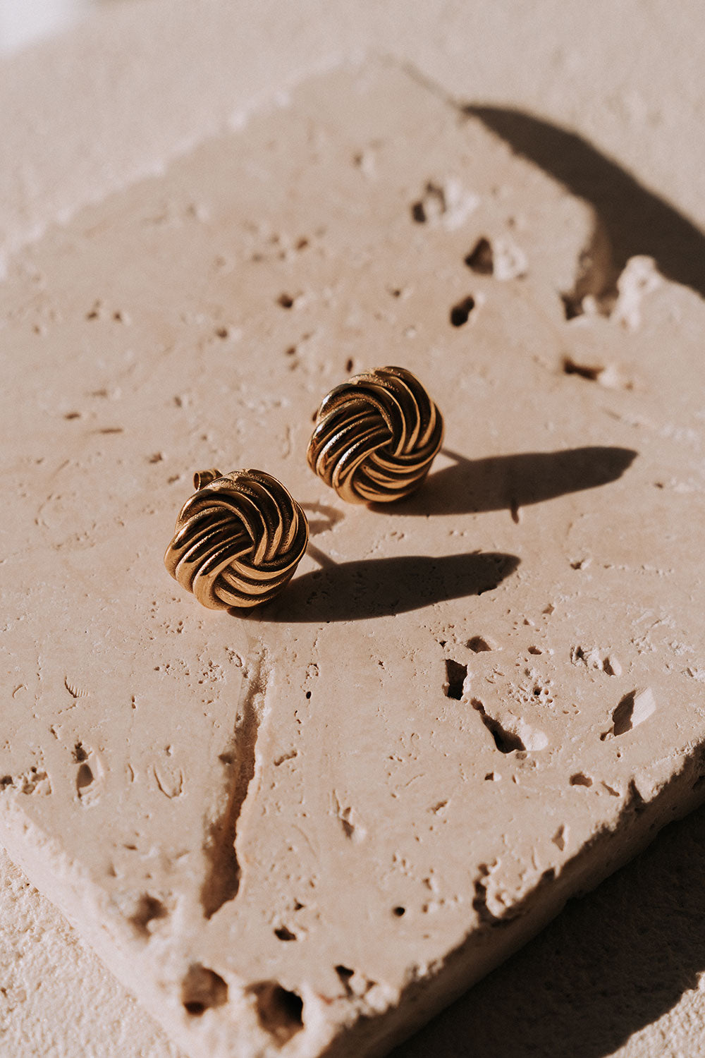 18K Gold Plated Elouise Knot Earrings