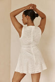 White Broderie Button Down Mini Shaelagh Dress