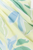 Backless Cutout Maxi Lotte Dress - Blue Green White