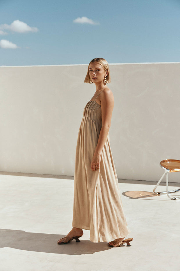SAMPLE-Ada Dress - Tan