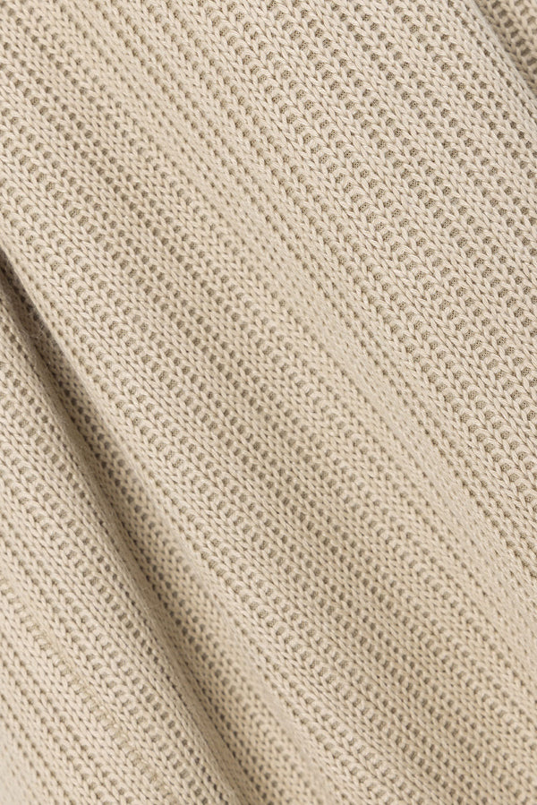 Khaki Knot Split Wrap Maxi Nina Skirt