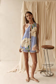 Berkley Top - Fiori Blue