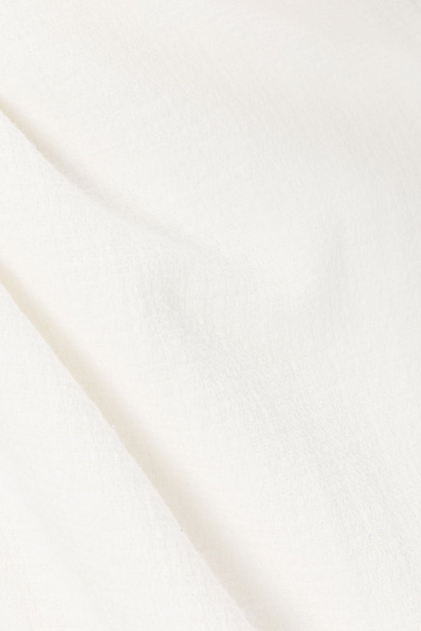 White Cotton Drawstring Saskia Pants