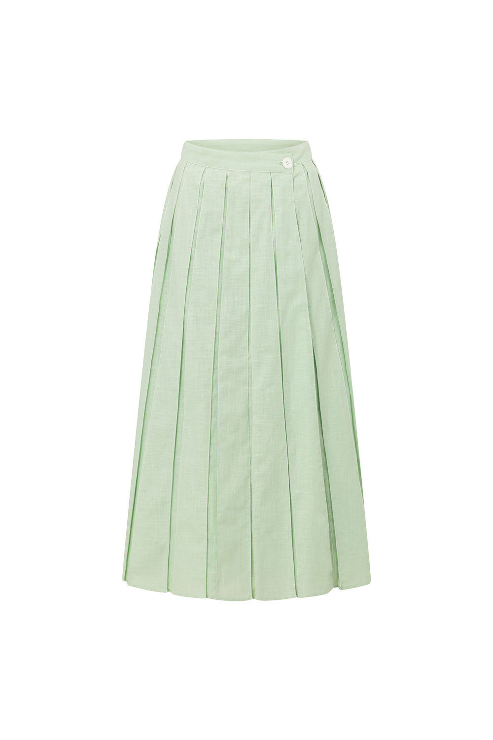 Dien Wrap Midi Skirt - Green