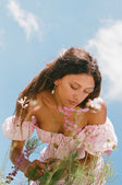 Jhene Off Shoulder Midi Dress - Pink