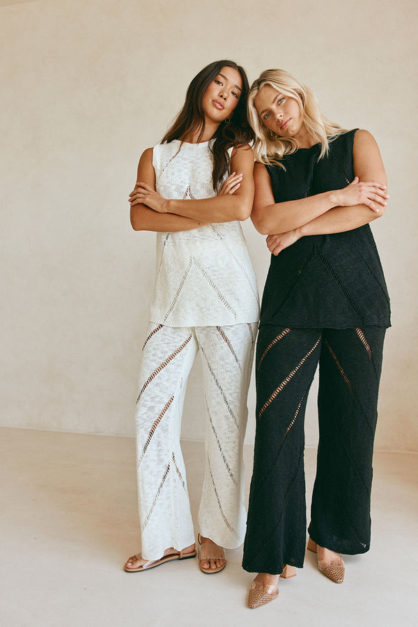 Josiah Elasticated Pants - Black