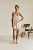 Teresia Adjustable Thin Strap Playsuit - Tan