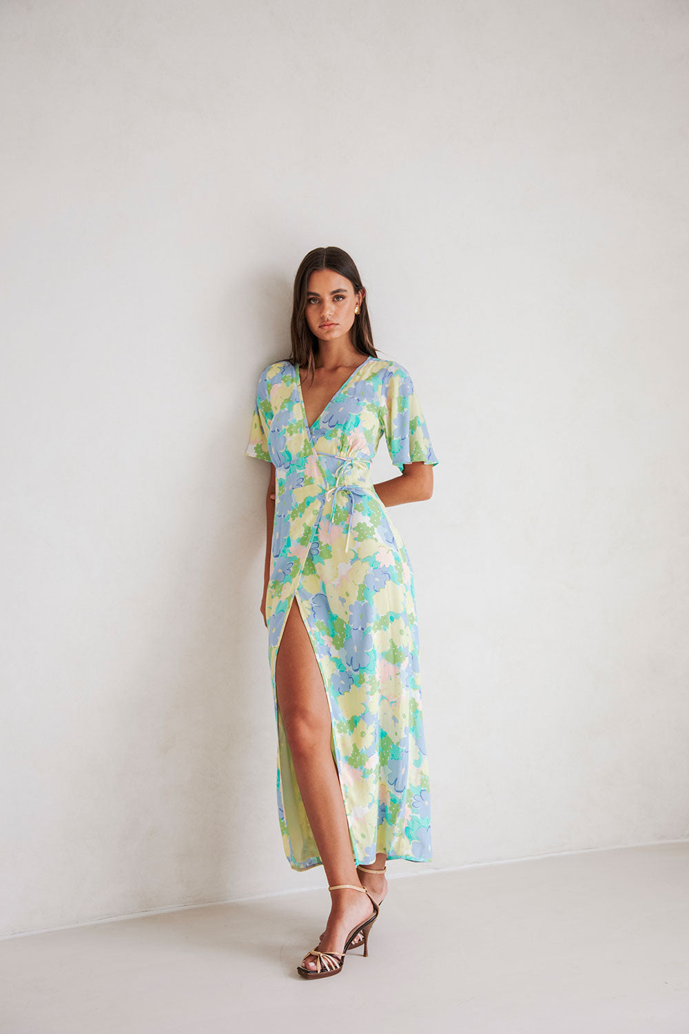 Aquitaine Wrap Dress Floral Dream
