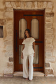 Ivory Suiting Flared Naomi Trouser Pants