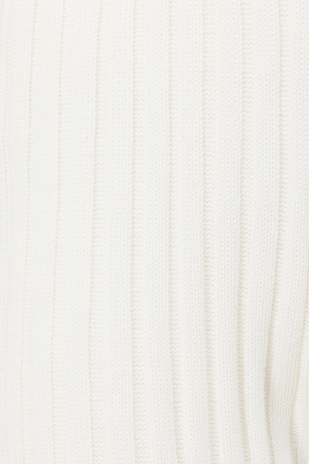Celine Ribbed Knit Top - White