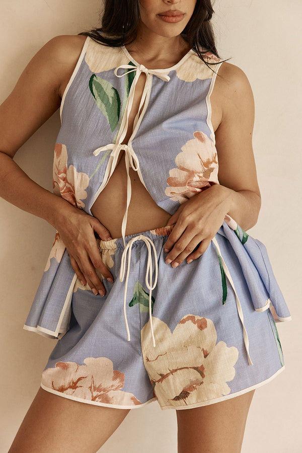 Berkley Shorts - Fiori Blue