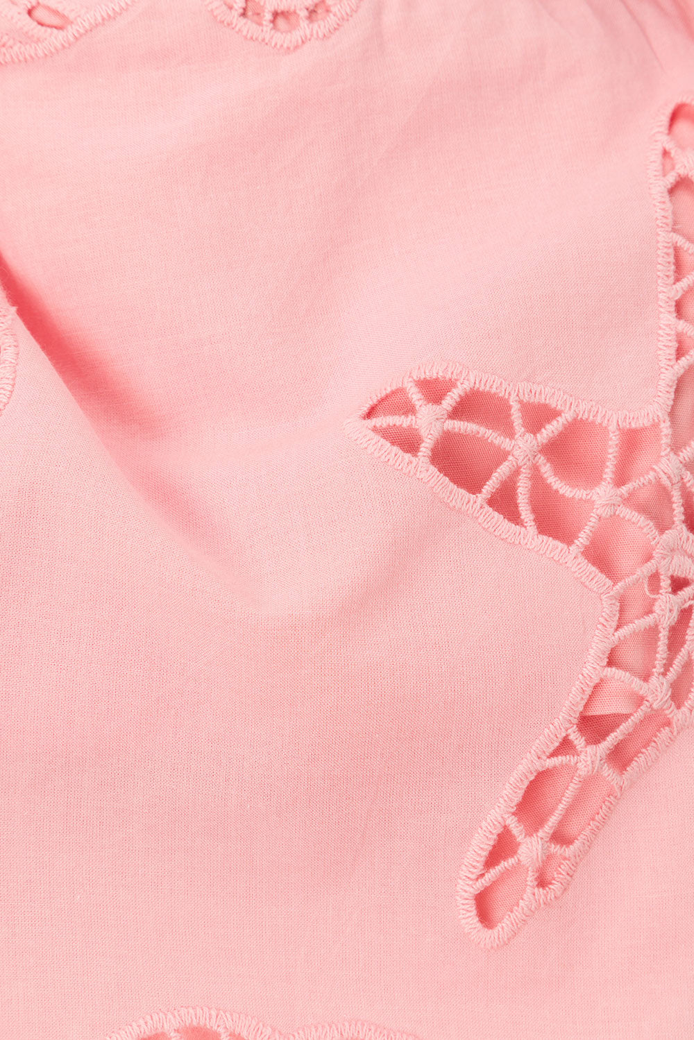 Corallo Rosa Embroidered High Waist Carilo Shorts