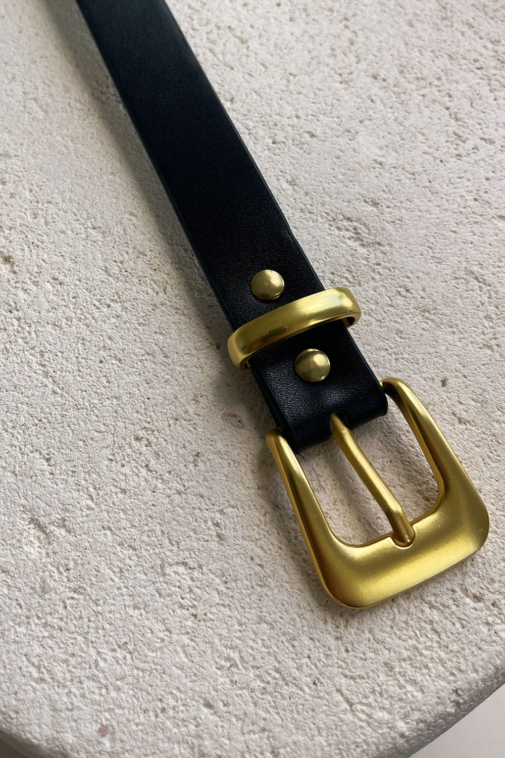 Black Buckle Thin Style Kalani Belt