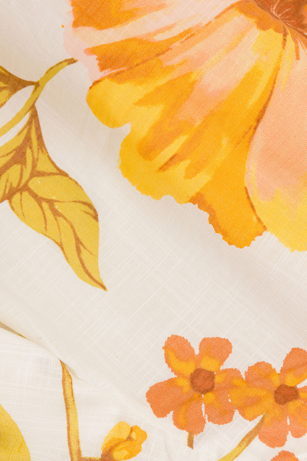 White Agalia Floral Print Wide Leg Lorde Trouser Pants