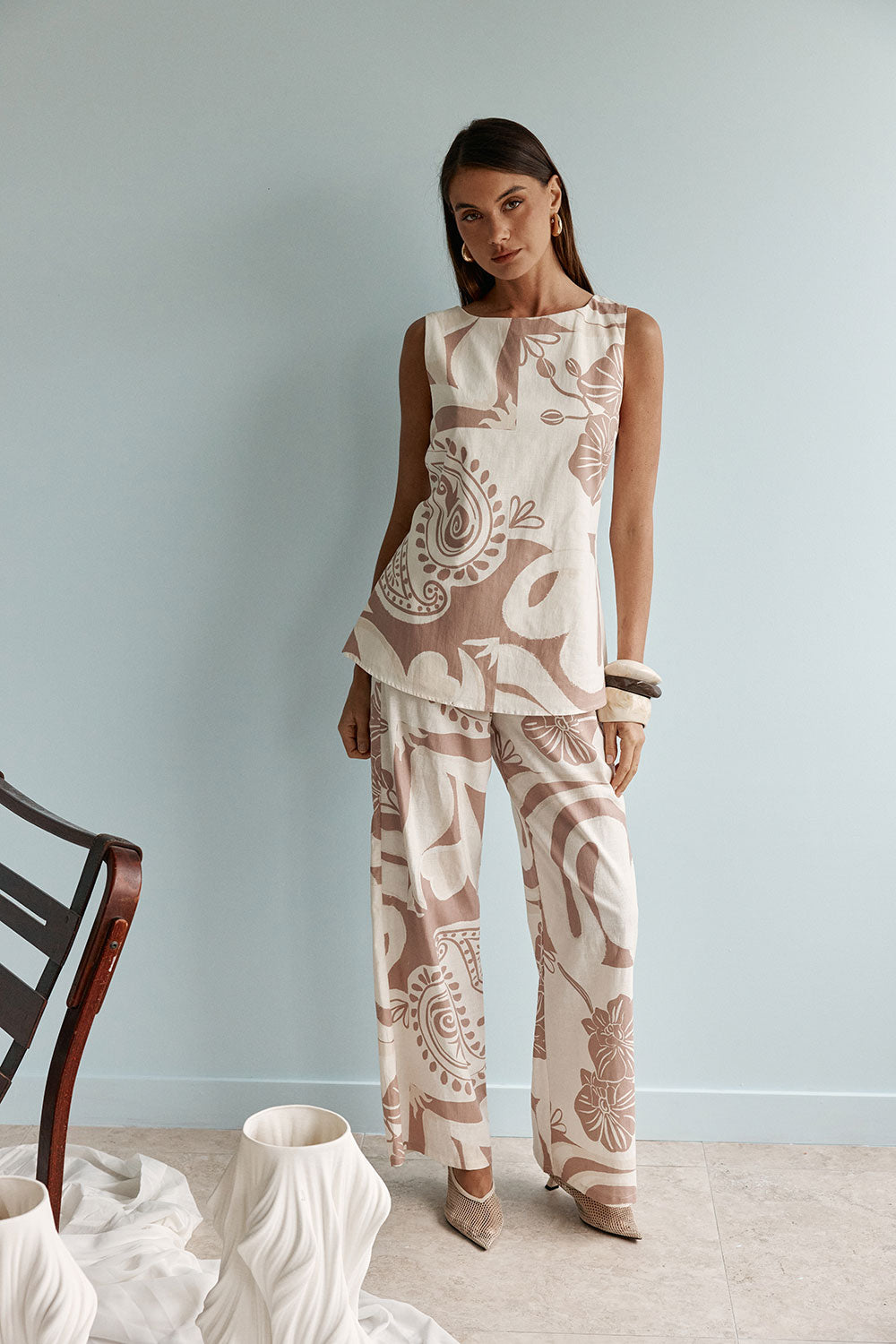SAMPLE-Emani Pants - Paisley Sunset