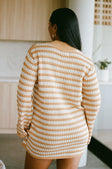 SAMPLE-Morela Knit Dress - Honey Stripe