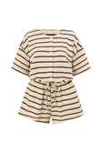 Juniper Playsuit - Brown Stripe