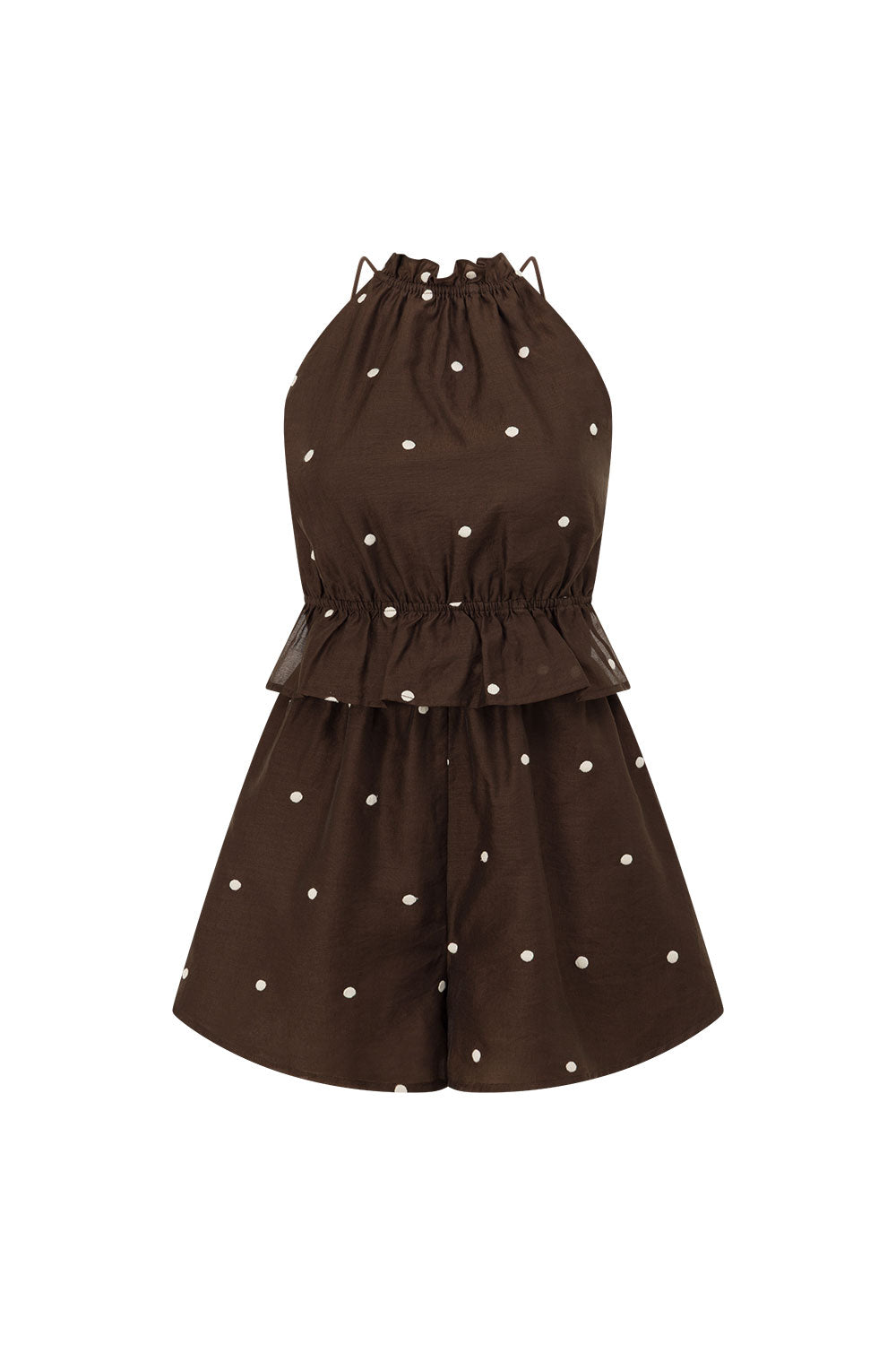 Adira Playsuit - Chocolate Speck
