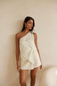 Off White Suiting Wrap Mini Dusk Skirt