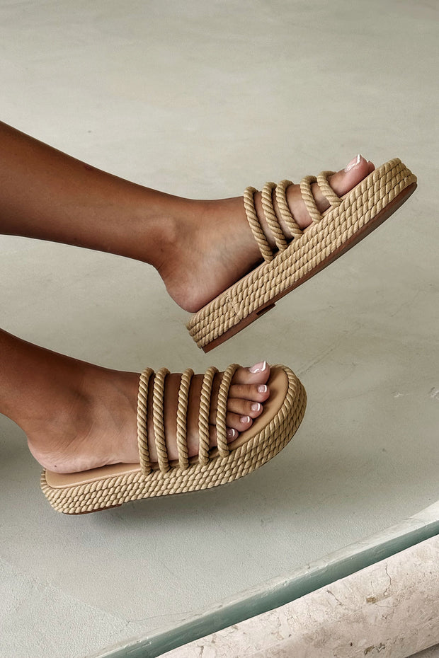 Fiore Platform Sandals Natural - Main Image