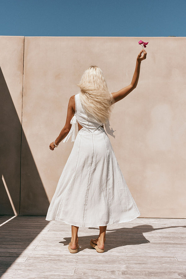 Aurelia Cutout Maxi Dress - White