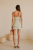 Mint Tailored High Waist Wrap Mini Lavara Skirt
