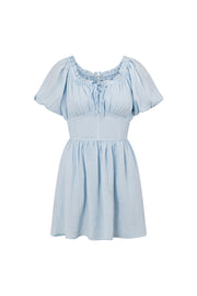 SAMPLE-Nyrobi Off Shoulder Dress - Blue