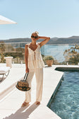 Cream High Waist Cantrell Pants