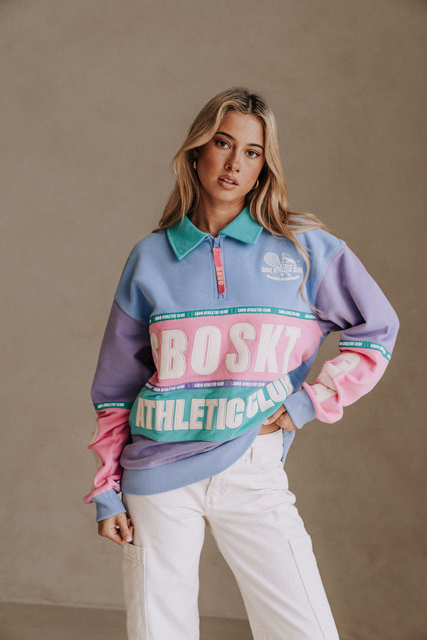 Pastel Pink Oversized Vintage Abbey Road Sweater