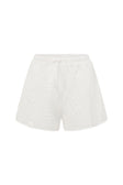 White Broderie Elastic Drawstring Aveline Shorts