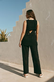 Black Crochet Knit Dillan Top