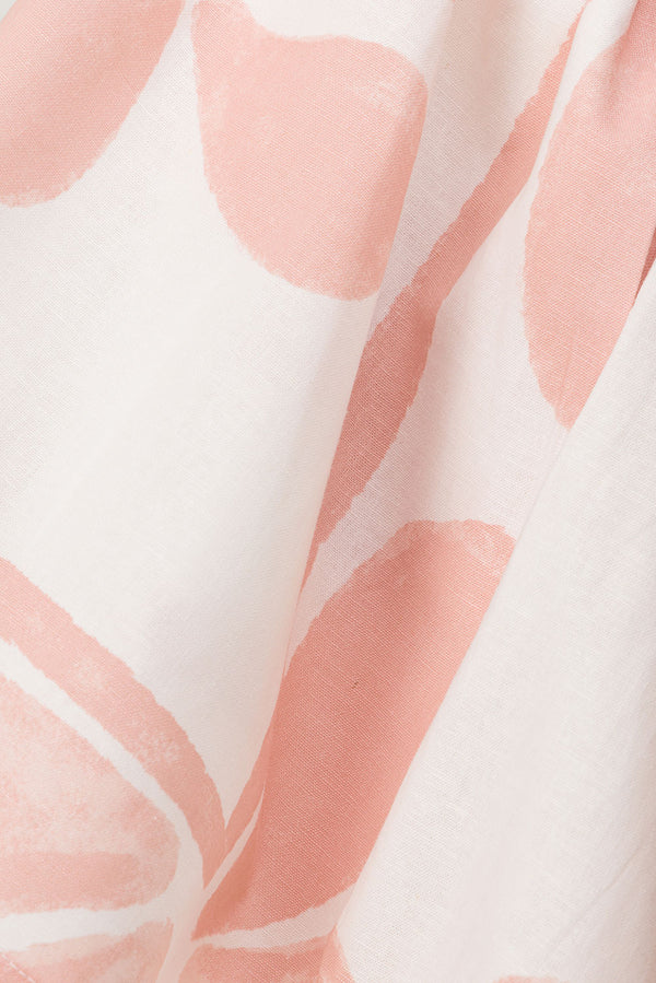 Pink Petal Patch Print Maxi Riko Skirt