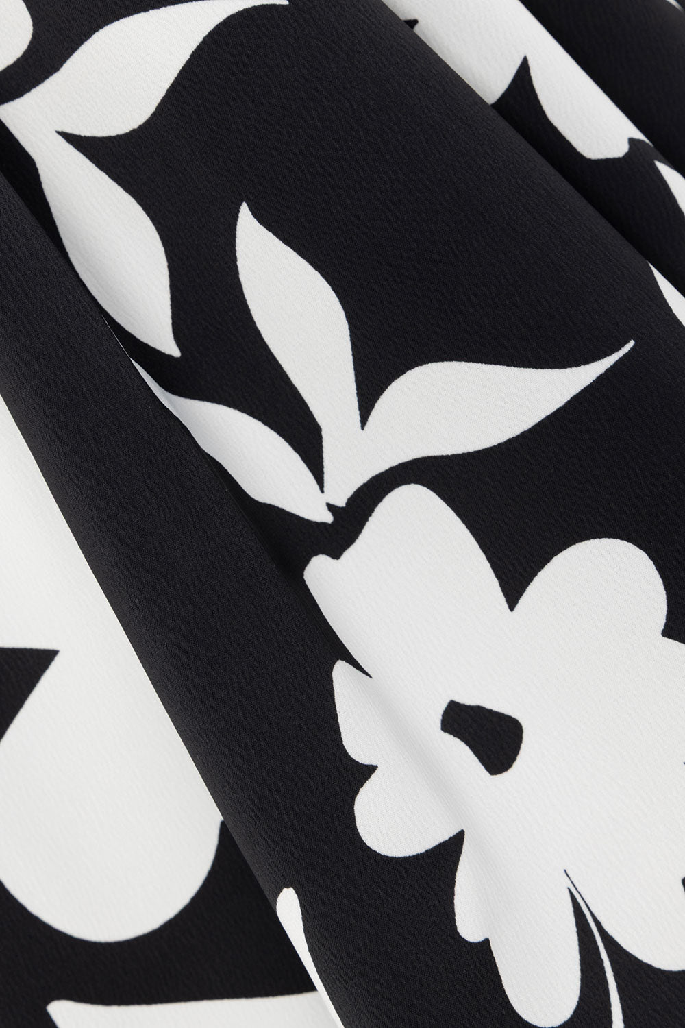 Black Alma Caroline Floral Print Maxi Elora Skirt