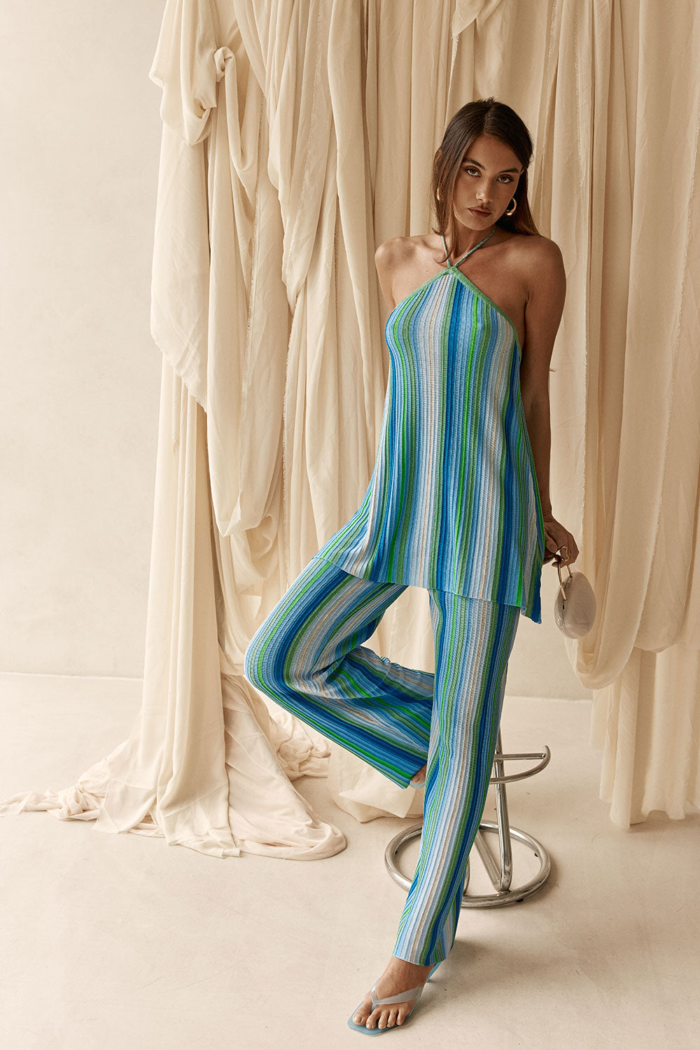 Revel Pants - Blue Stripe