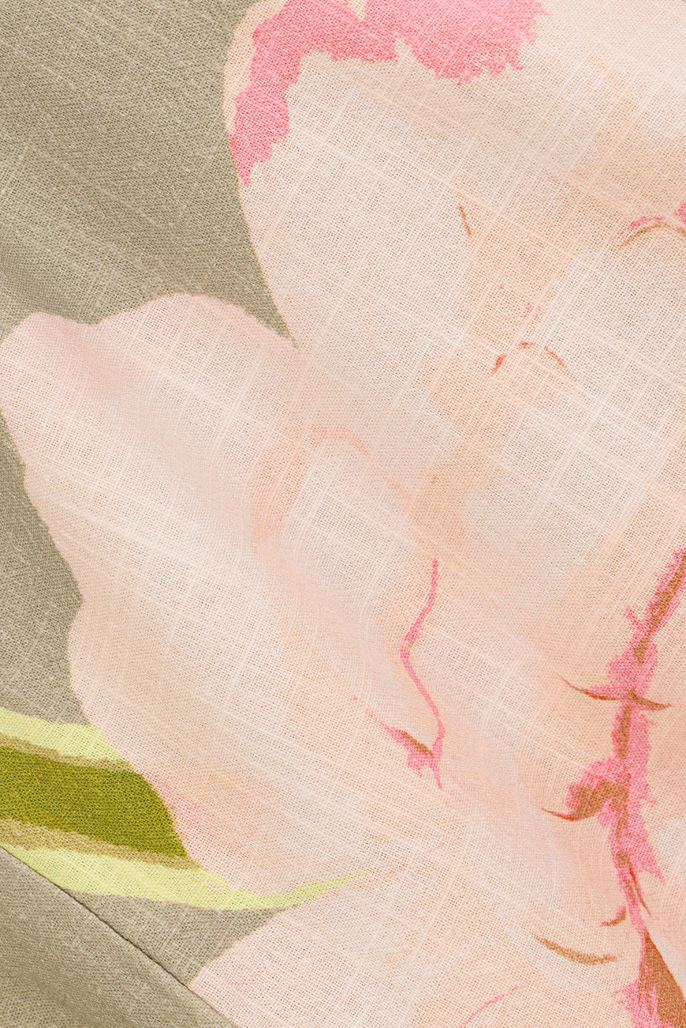 Fiori Green Floral Print Drawstring Meadow Shorts