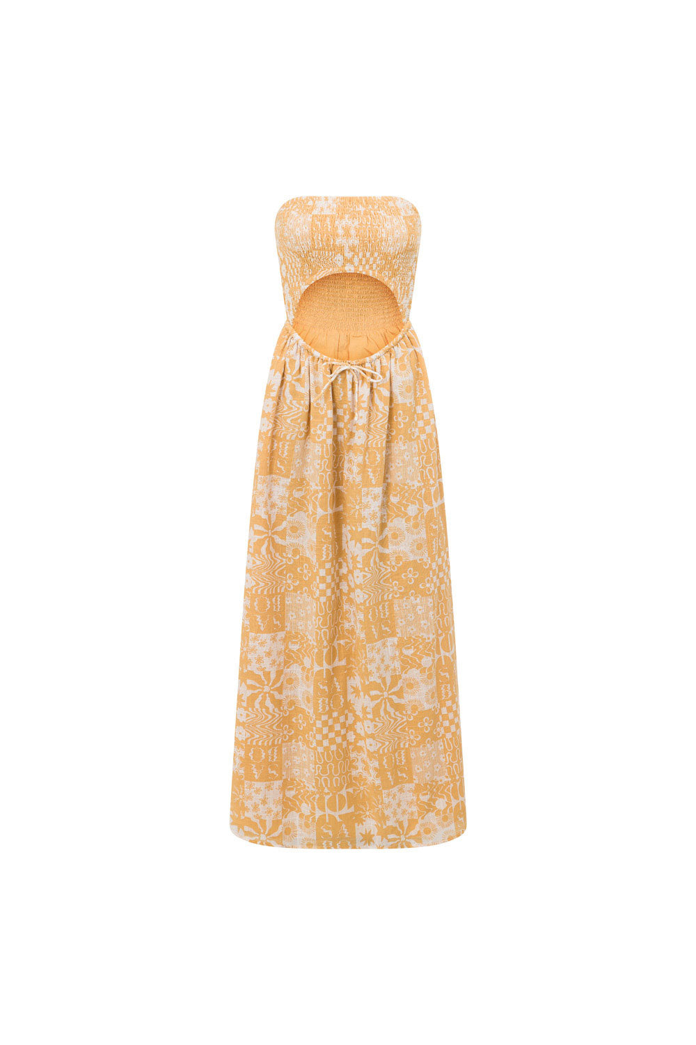 Strapless Boracay Maxi Dress - Tan