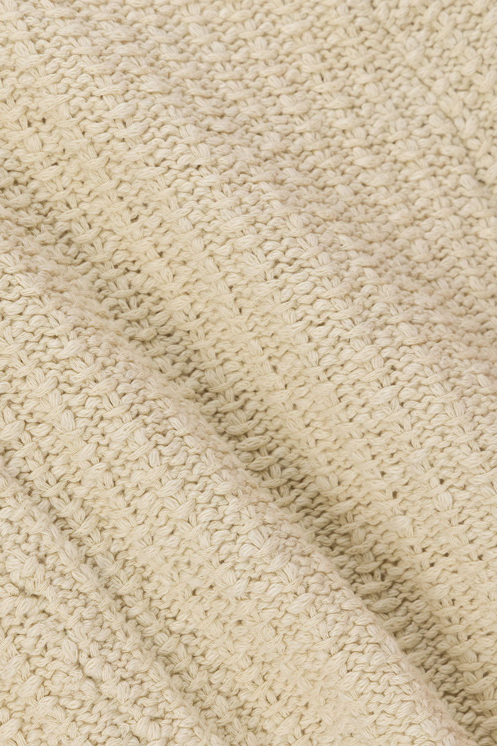 Beige Woven Knit Elastic Trisha Shorts