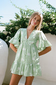 SAMPLE-Twyla Babydoll Dress - Gingham