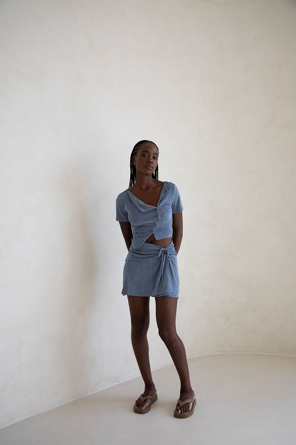 Gazelle Cropped Top - Blue