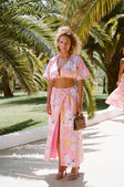 Naya Wrap Maxi Skirt - Pink
