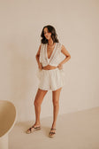 Soraya Tie Shorts - White