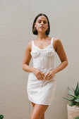 Oana Layered Mini Dress - Stone