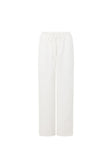 White Cotton Drawstring Saskia Pants