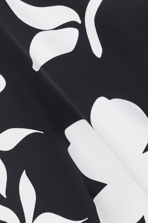 Black Alma Caroline Floral Print Strapless Elora Top