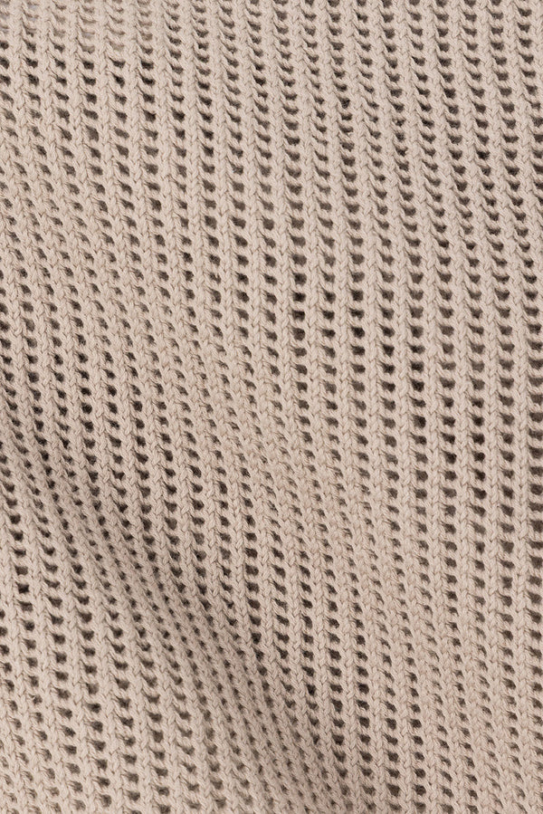 Taupe Knit V Neck Strappy Tie A-Line Havana Top